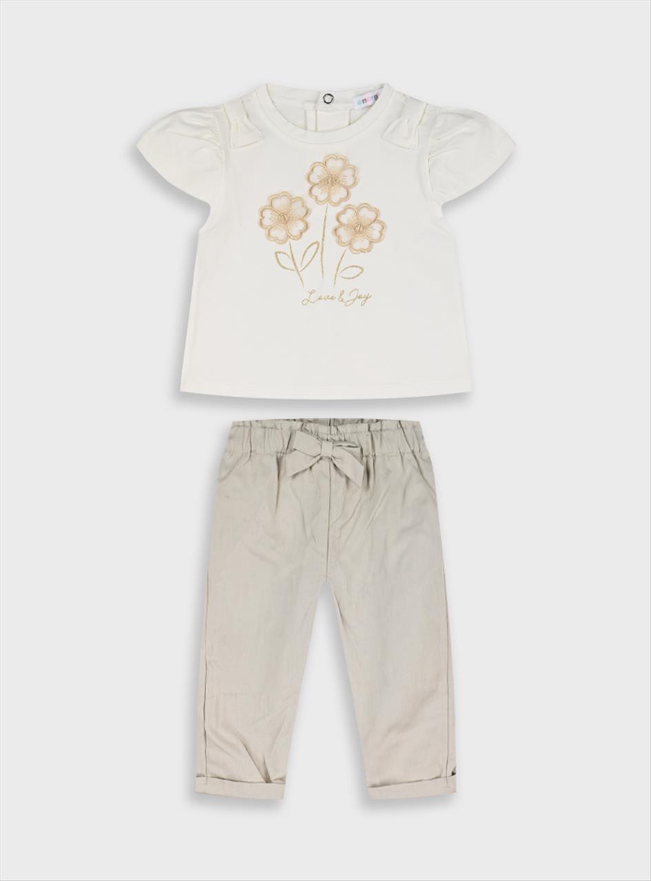 ΣΕΤ ΜΠΛΟΥΖΑ-ΠΑΝΤΕΛΟΝΙ IVORY BABY GIRL ENERGIERS S6M-5Y