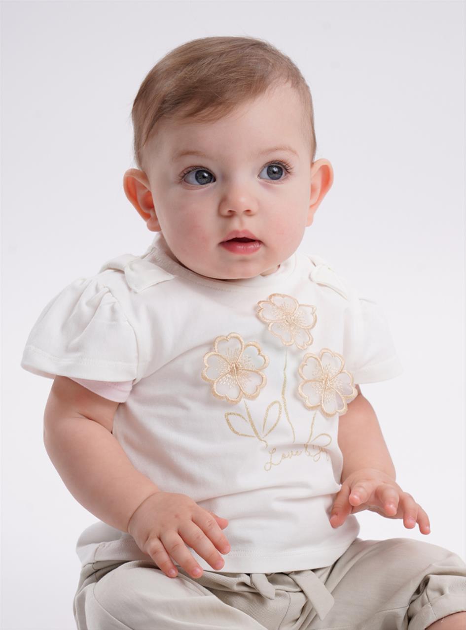 ΣΕΤ ΜΠΛΟΥΖΑ-ΠΑΝΤΕΛΟΝΙ IVORY BABY GIRL ENERGIERS S6M-5Y - Image 3