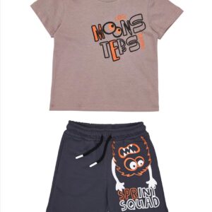 SET TSHIRT-SHORTS GREY BOY SPRINT S2-6