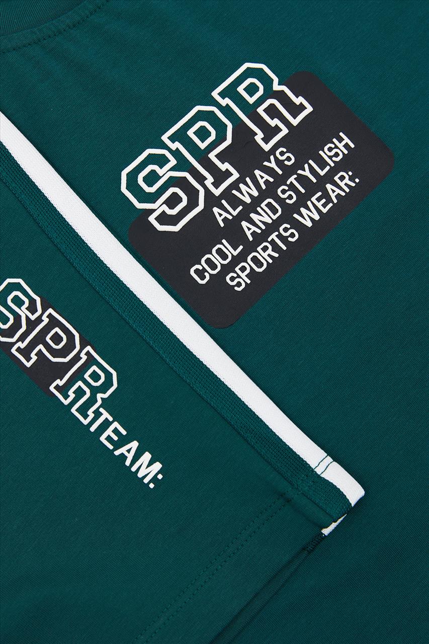 SET TSHIRT-SHORTS COTTON GREEN BOY SPRINT S7-16 - Image 3