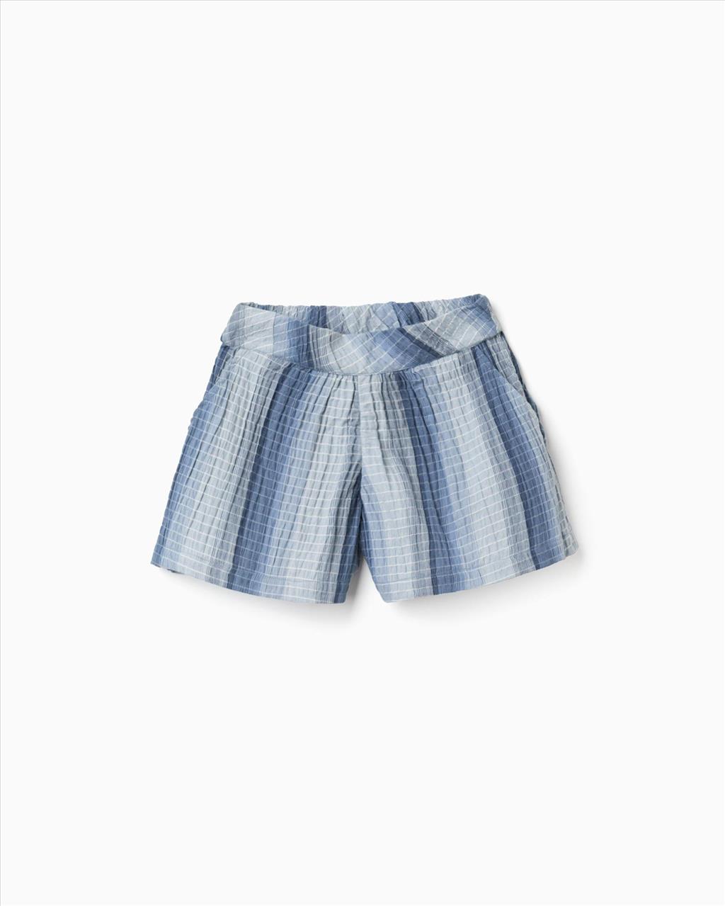 SHORTS BLUE GIRL ZIPPY S3-14