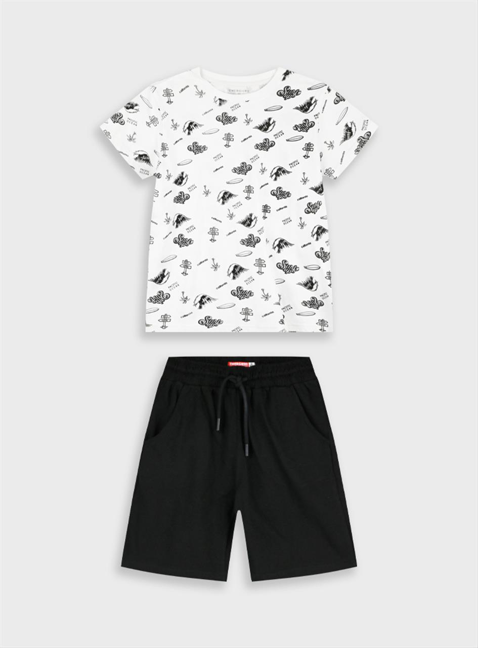 SET TSHIRT-SHORTS COTTON BOY ENERGIERS S6-16