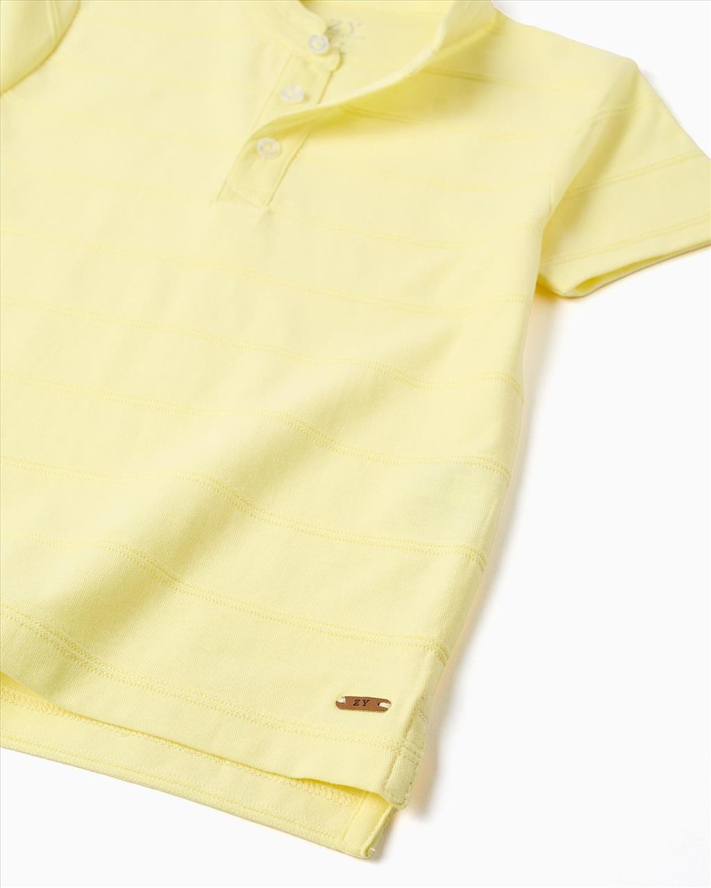 TSHIRT K/M MAO COTTON YELLOW BOY S3-14 - Image 3