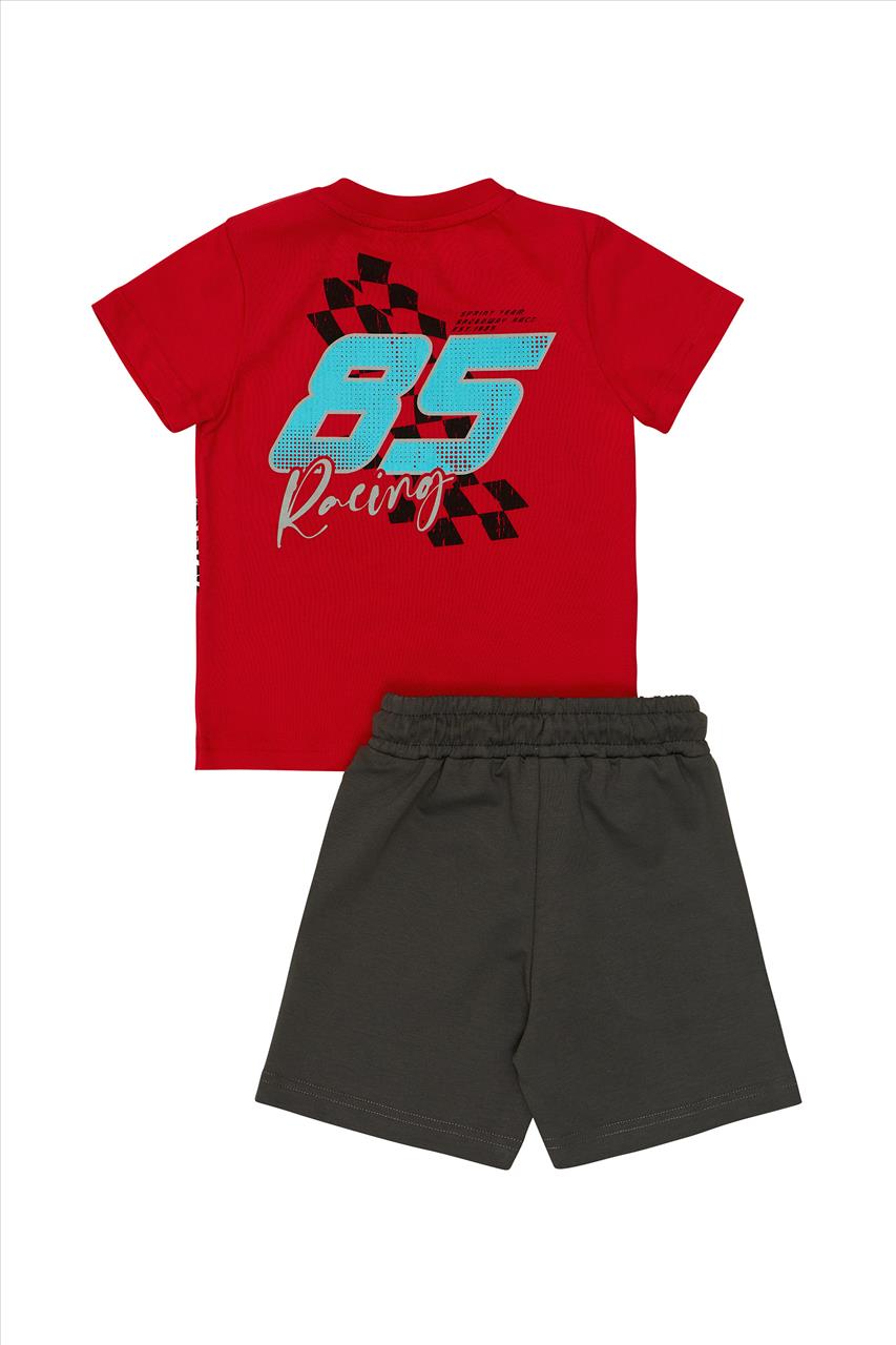 SET TSHIRT-SHORTS CARS COTTON RED BABY BOY SPRINT S12M-6Y - Image 4