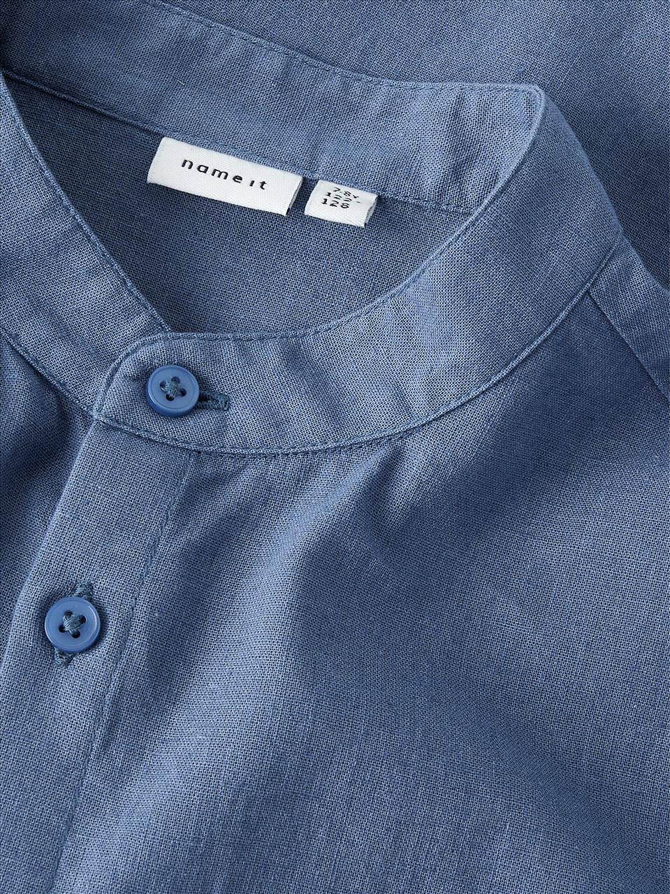 ΠΟΥΚΑΜΙΣΟ ΛΙΝΟ Κ/Μ VINTAGE INDIGO NAME IT - Image 3