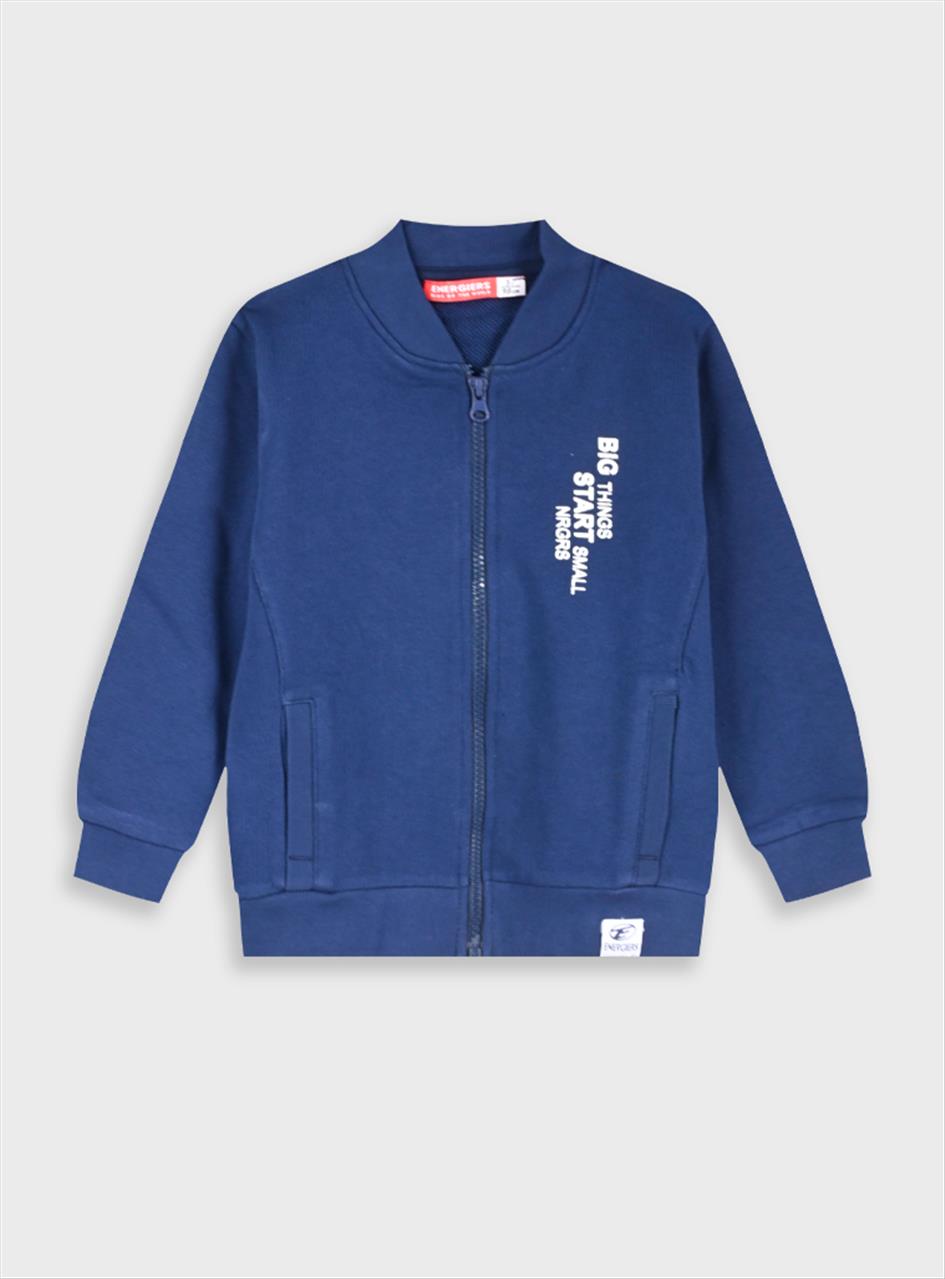 HOODIES ZIP COTTON BLUE BOY ENERGIERS S12M-7Y