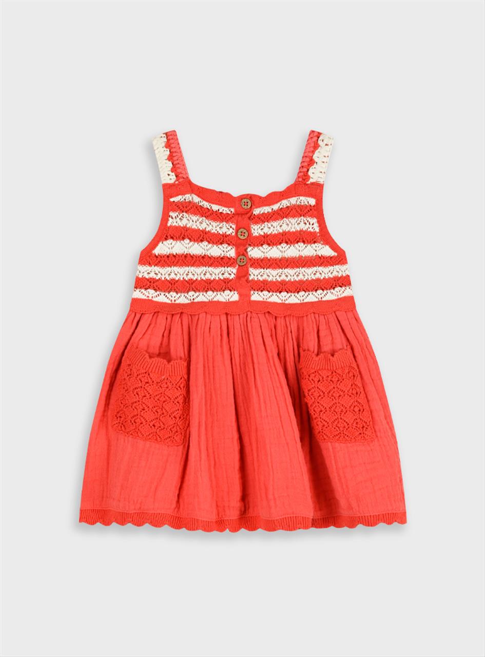 ΦΟΡΕΜΑ ΓΑΖΑ &ΠΛΕΚΤΟ RED BABY GIRL ENERGIERS S6M-18M