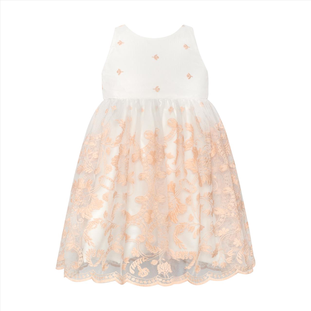 ΦΟΡΕΜΑ ΜΕ ΚΕΝΤΗΜΑ FLOWER GIRL PEACH TWO IN A CASTLE