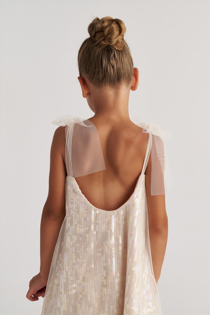 DRESS AQUA PEARL LINE TULLE TWO IN A CASTLE - Image 3