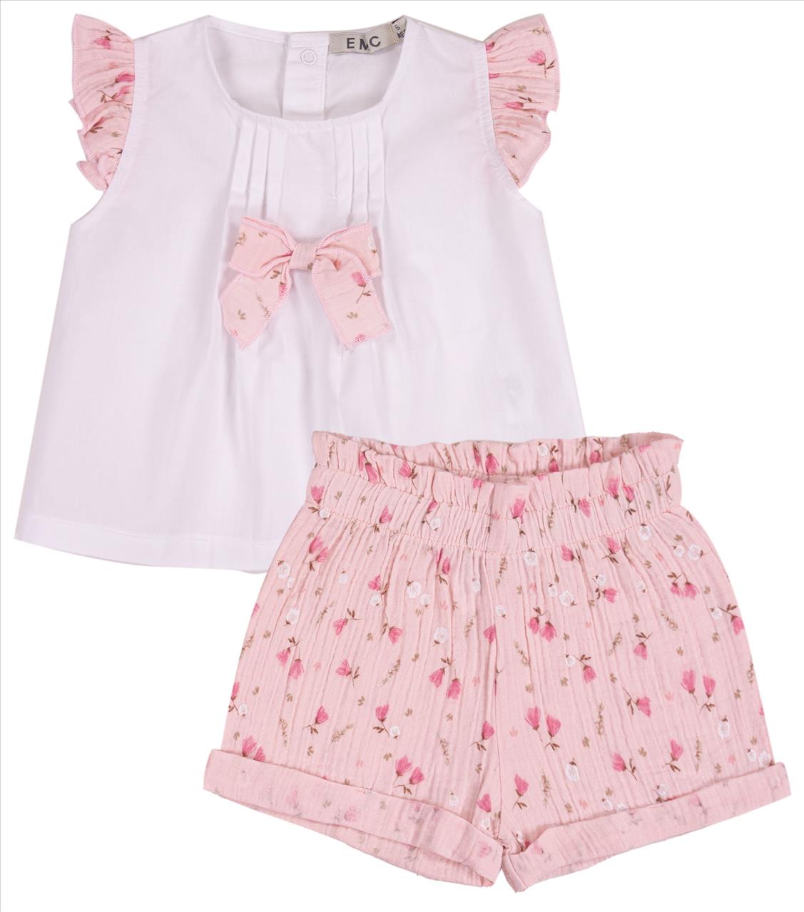 SET TSHIRT-SHORTS BABY GIRL E.M.C S6M-2Y