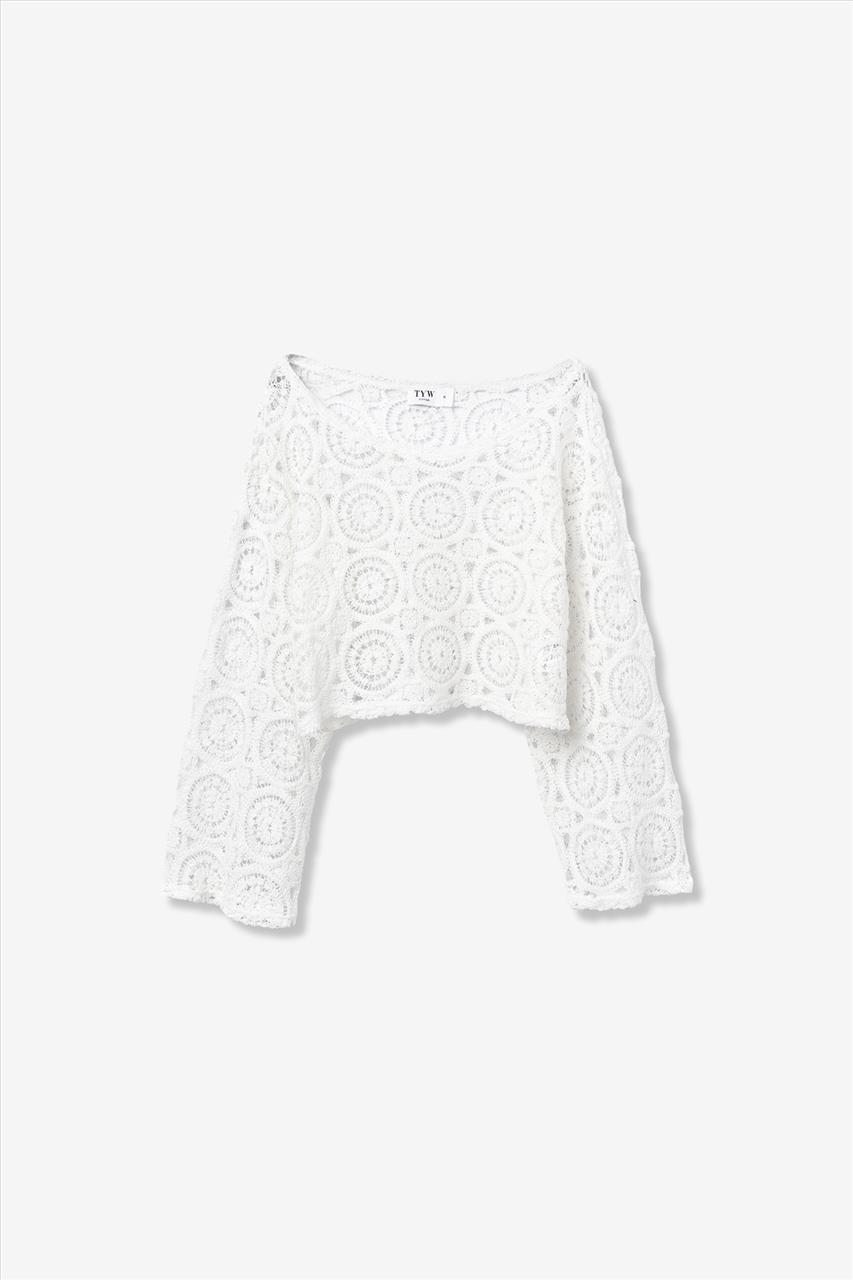 ΜΠΛΟΥΖΑ Κ/Μ ΠΛΕΚΤΗ WHITE GIRL TIFFOSI S10-18