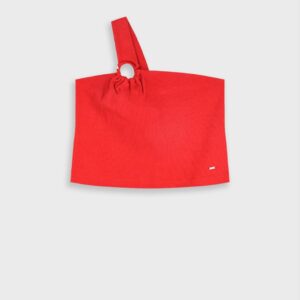 CROP TOP RIB COTTON RED GIRL ENERGIERS S6-16