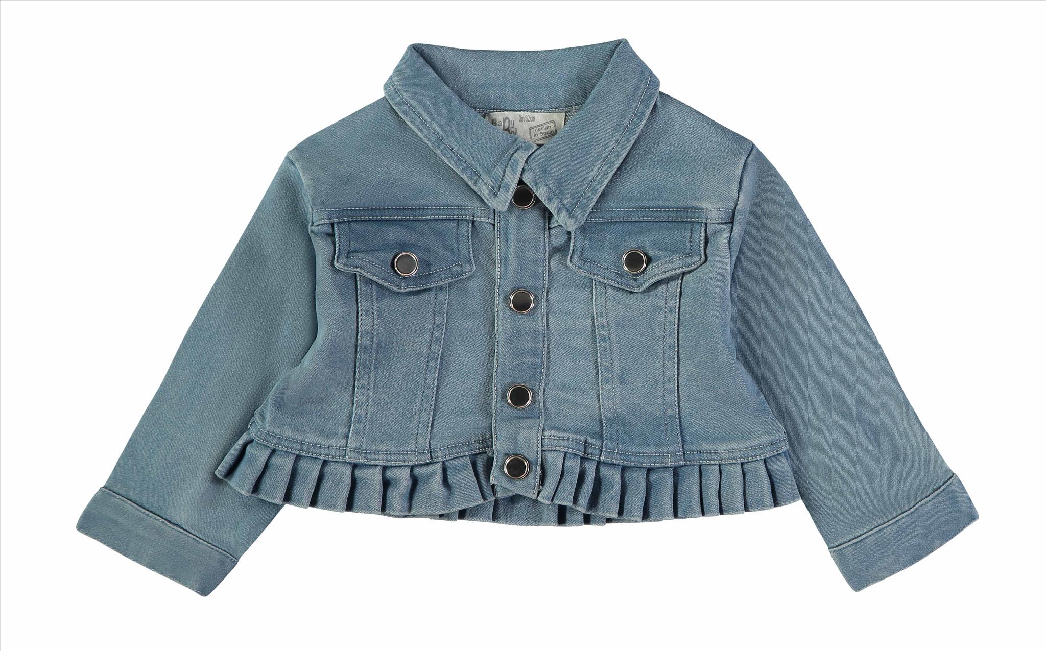 JACKET DENIM BLUE GIRL BABYBOL S12M-8Y