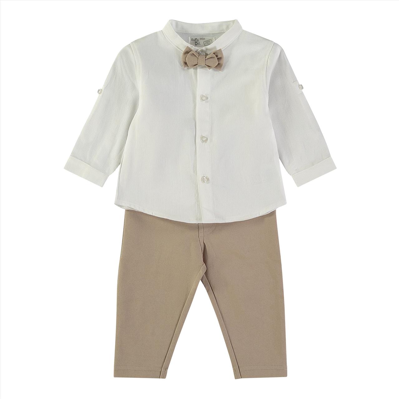 ΣΕΤ ΠΟΥΚΑΜΙΣΟ ΜΑΟ-ΠΑΝΤΕΛΟΝΙ WHITE BOY BABYBOL S12M-8Y