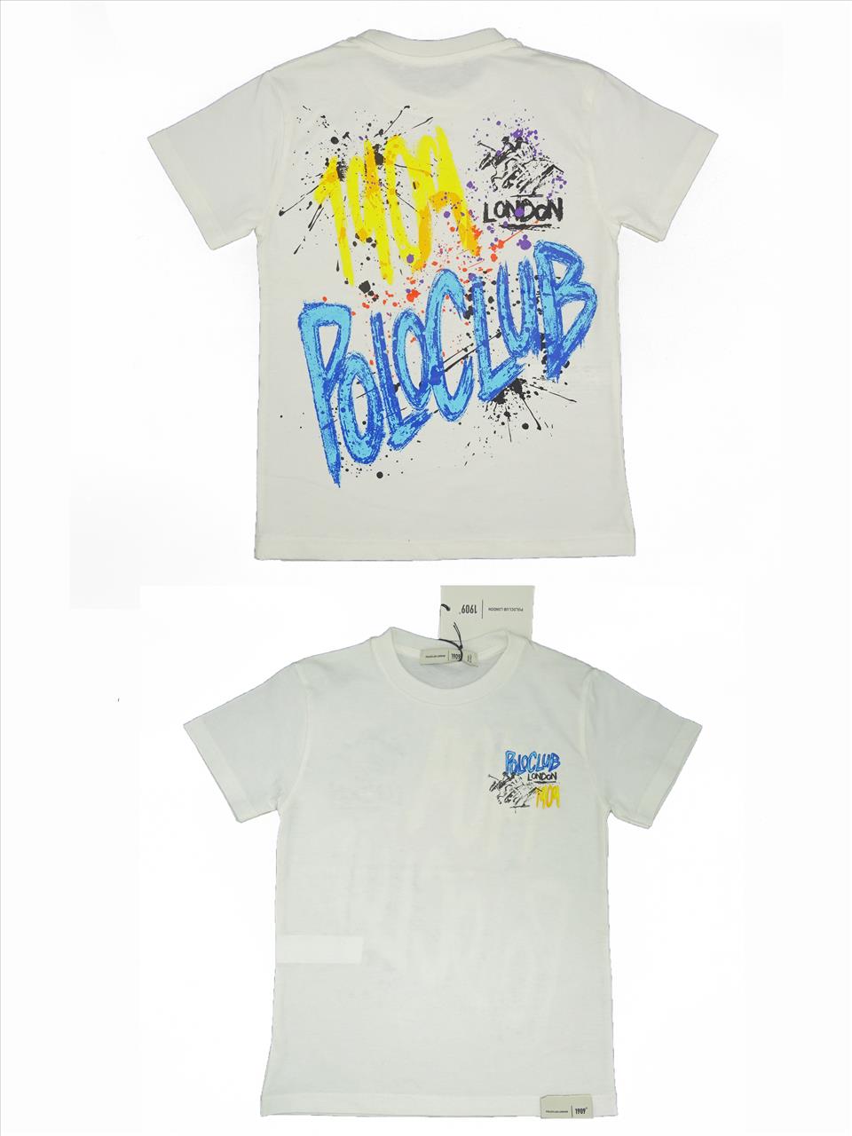 TSHIRT K/M COTTON GREY BOY POLOCLUB S3-7
