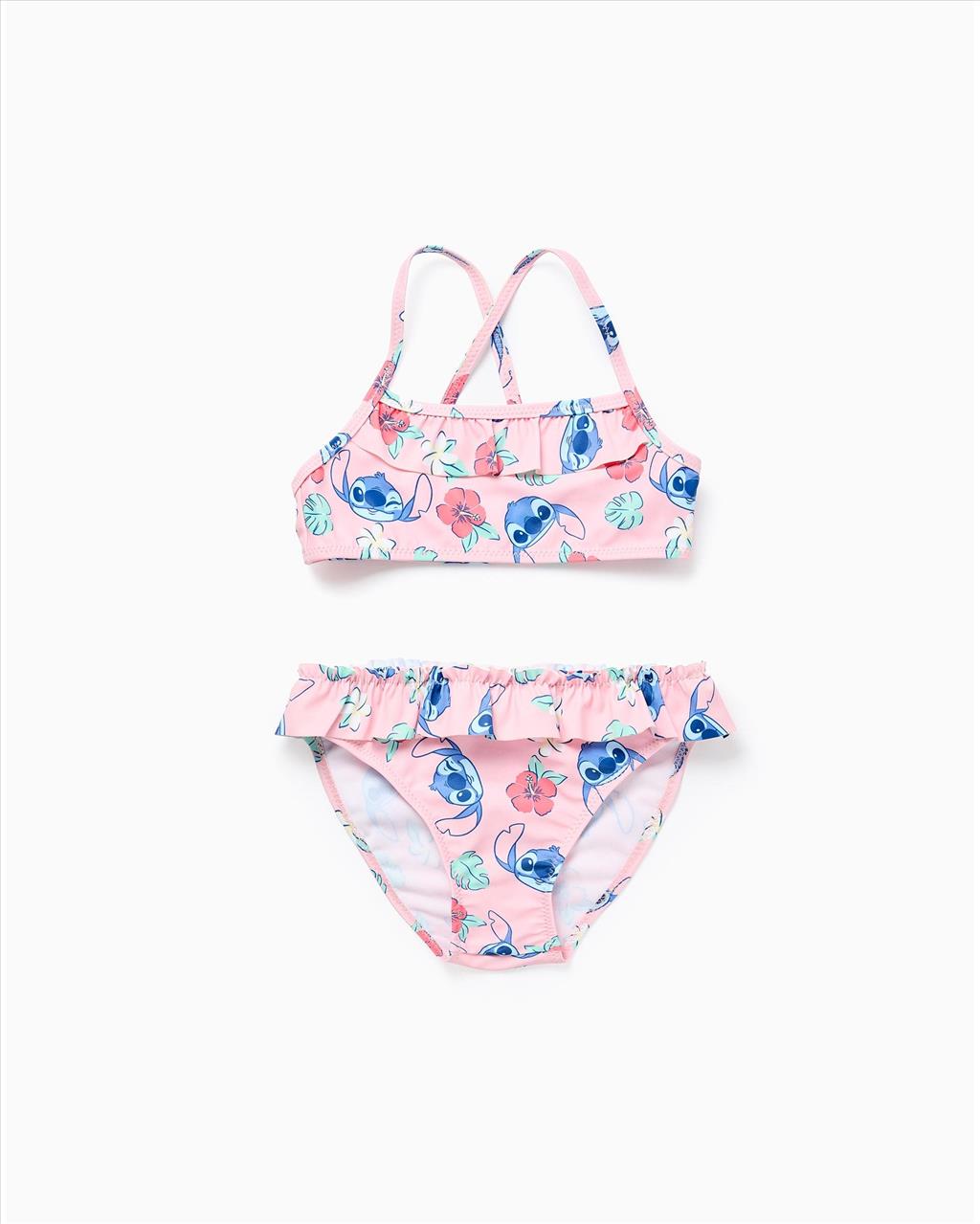 ΜΑΓΙΟ BIKINI *STITCH* PINK GIRL ZIPPY S2-12