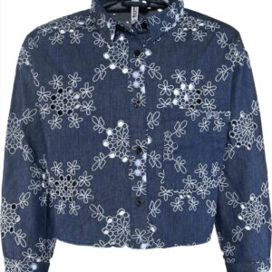 ΠΟΥΚΑΜΙΣΟ PRINT DENIM  GIRL BLUE EFFECT S8-16