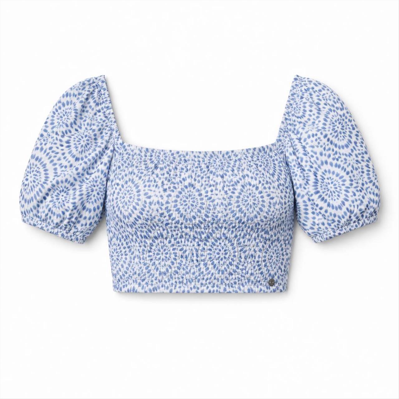 CROP TOP VOILE BLUE GIRL LOSAN S8-16