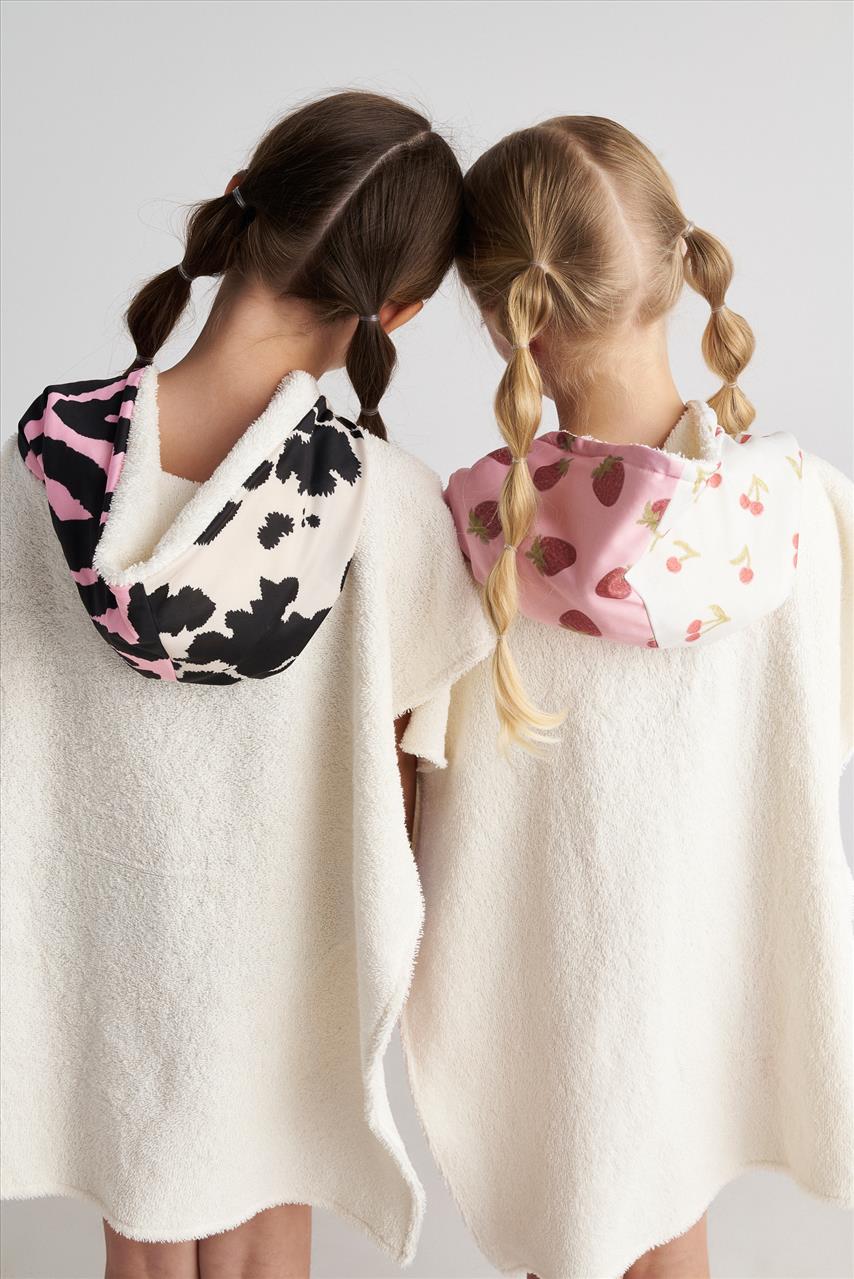 SUMMER GEMS HOODED PONCHO TWO IN A CASTLE
