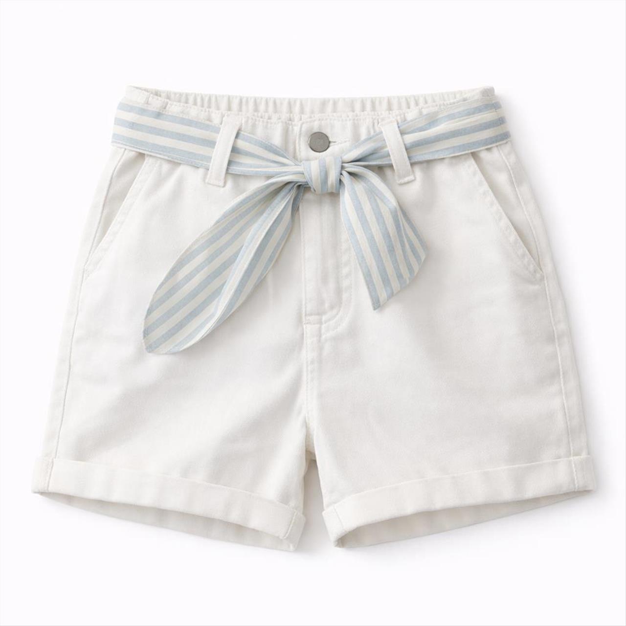 SHORTS DENIM WHITE GIRL LOSAN S8-16