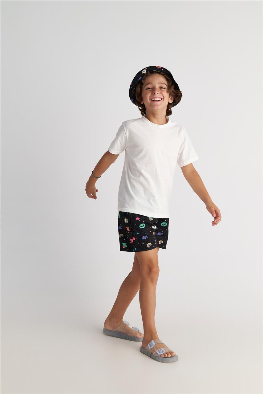SWIM SHORTS OUT OF SPACE ALLOVER TWO IN A CASTLE