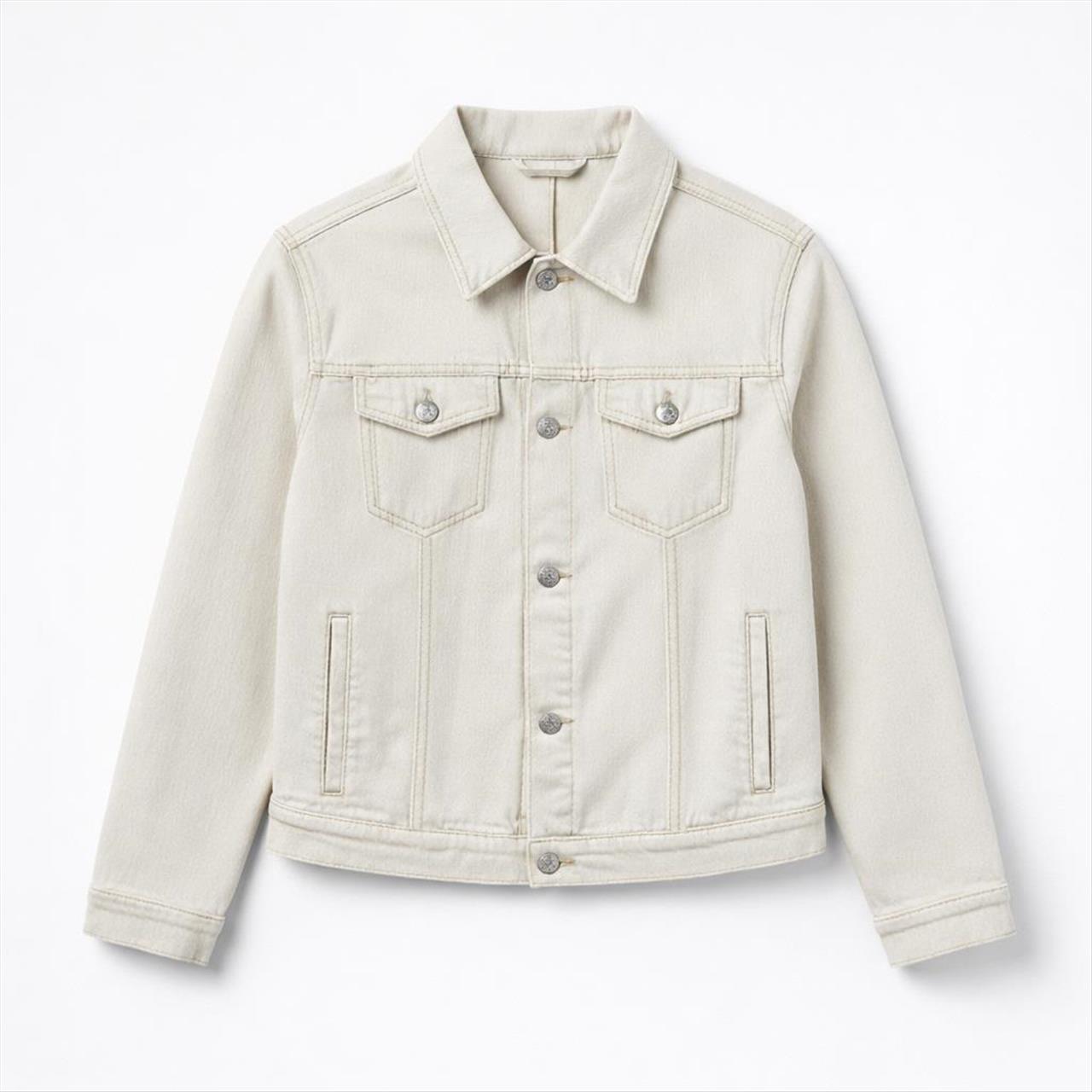 JACKET DENIM WHITE GIRL LOSAN S8-16