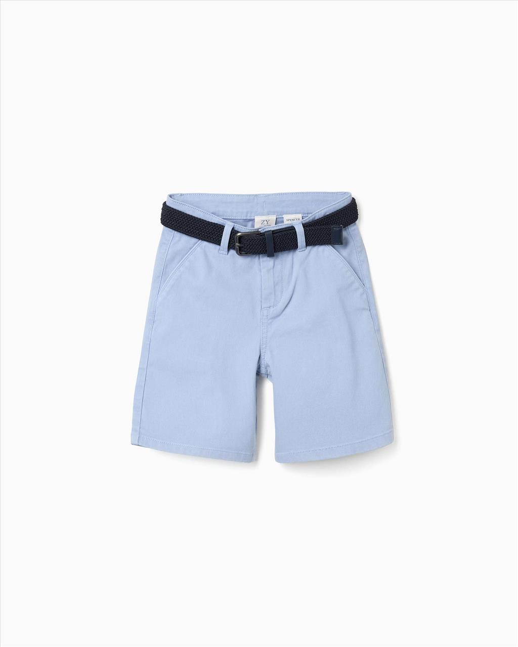SHORTS CHINO LIGHT BLUE BOY ZIPPY S3-12