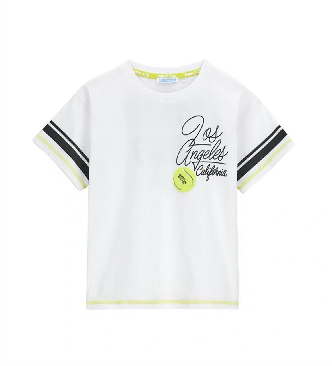 TSHIRT K/M COTTON WHITE BOY ORIGINAL MARINES S2-9