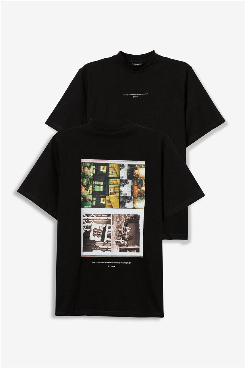 TSHIRT K/M COTTON BLACK BOY TIFFOSI S10-18