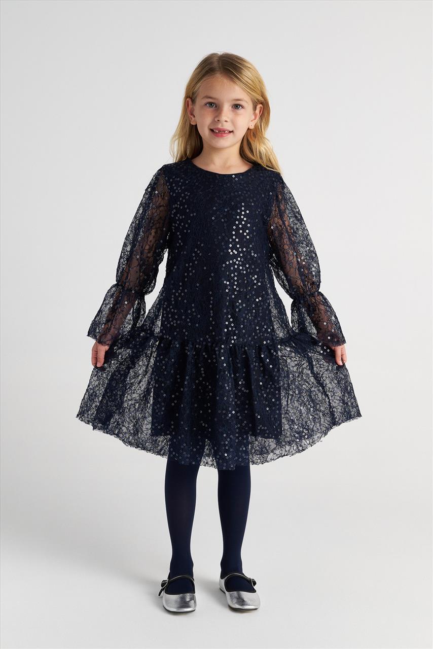 DRESS SAPHIRE SEQUIN LACE TWO IN A CASTLE