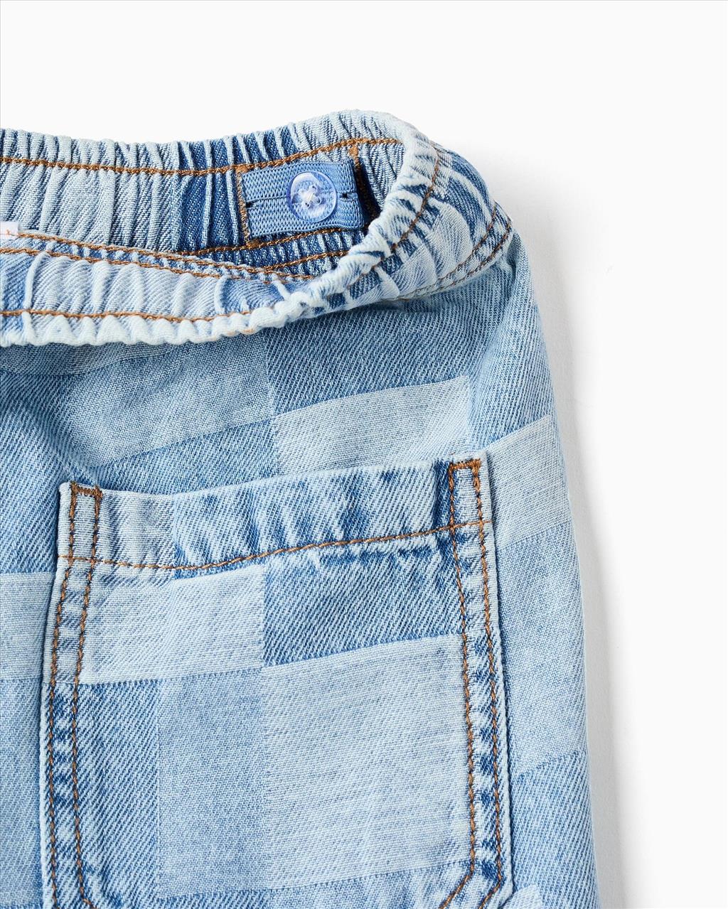 SHORTS DENIM BLUE BOY ZIPPY S3-12 - Image 3
