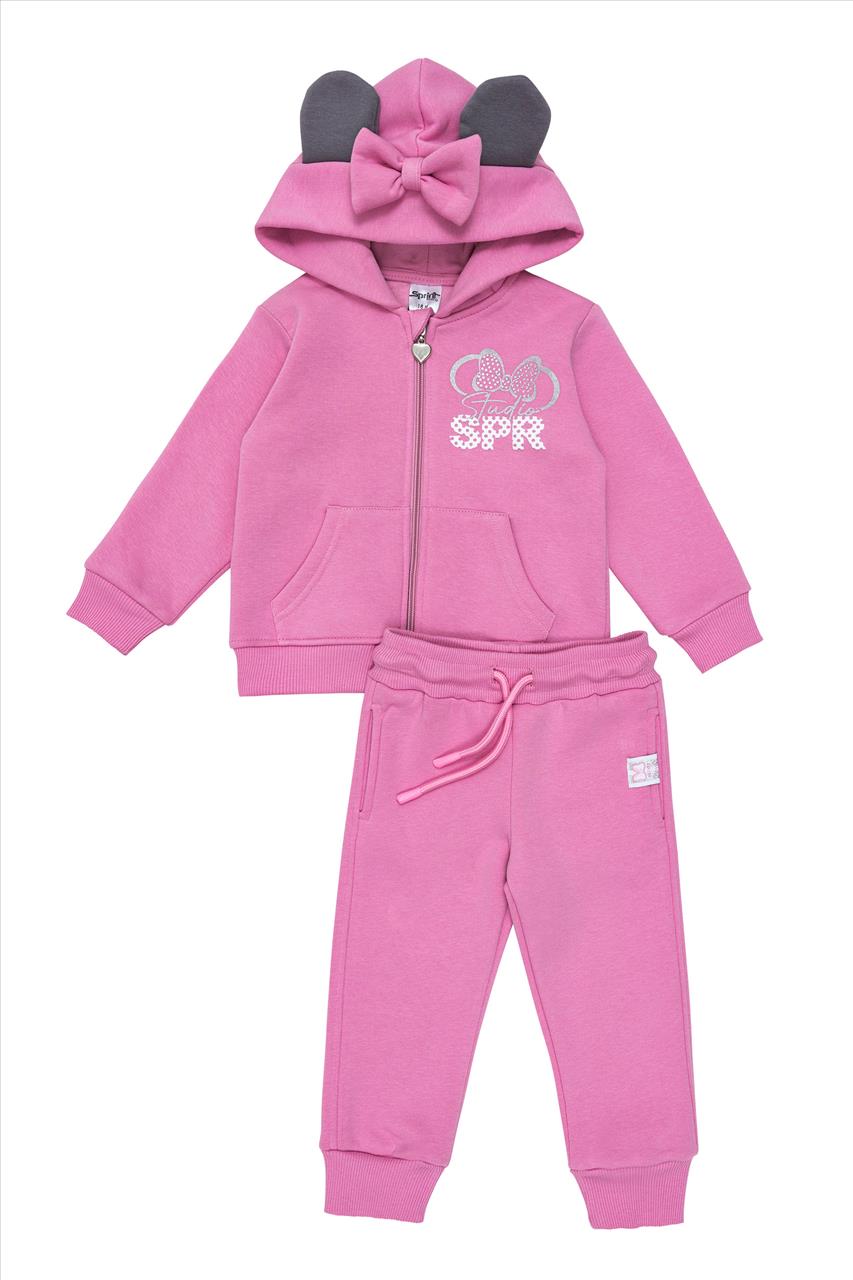 ΣΕΤ ΦΟΥΤΕΡ ZIP HOODIES PINK GIRL SPRINT S2-6