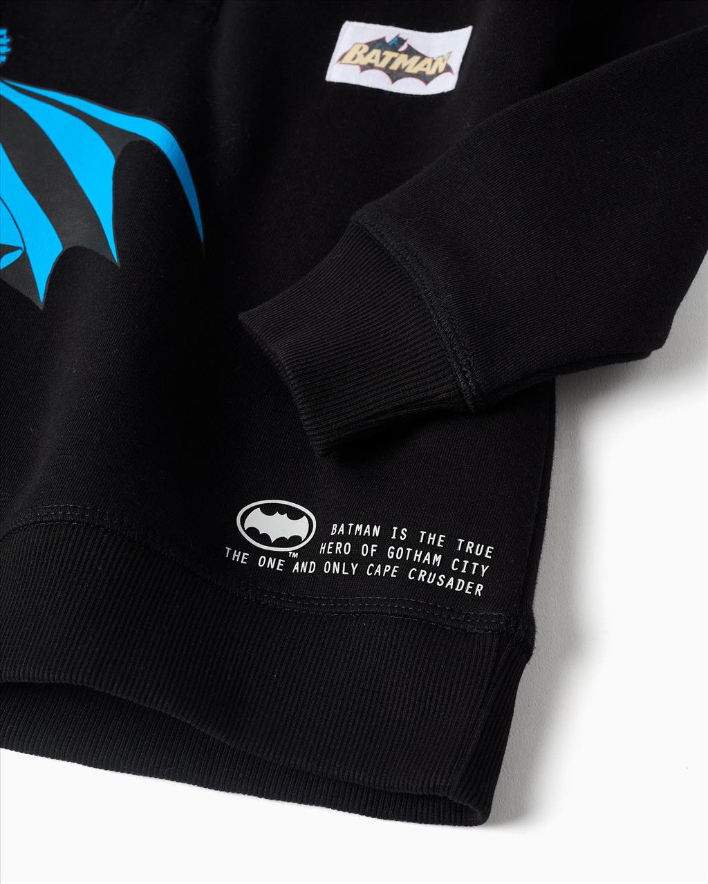 ΦΟΥΤΕΡ HOODIES *BATMAN* BLACK BOY ZIPPY S3-12 - Image 3
