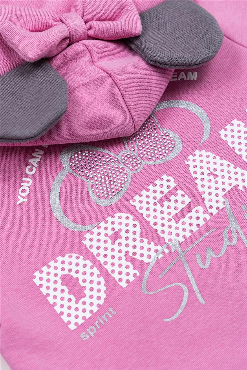ΣΕΤ ΦΟΥΤΕΡ ZIP HOODIES PINK GIRL SPRINT S2-6 - Image 3