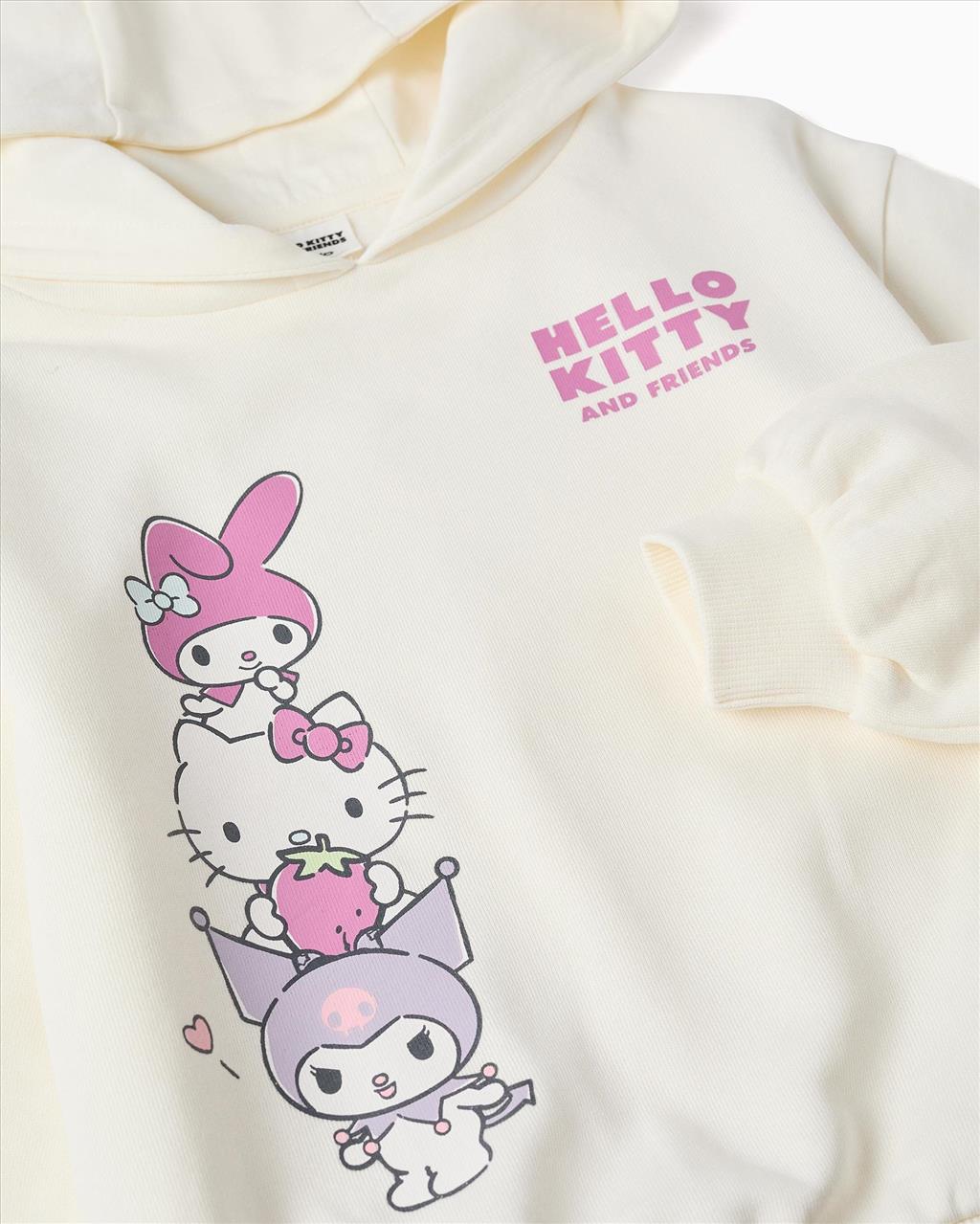ΦΟΥΤΕΡ HOODIES HELLO KITTY GIRL ZIPPY S3-14 - Image 3