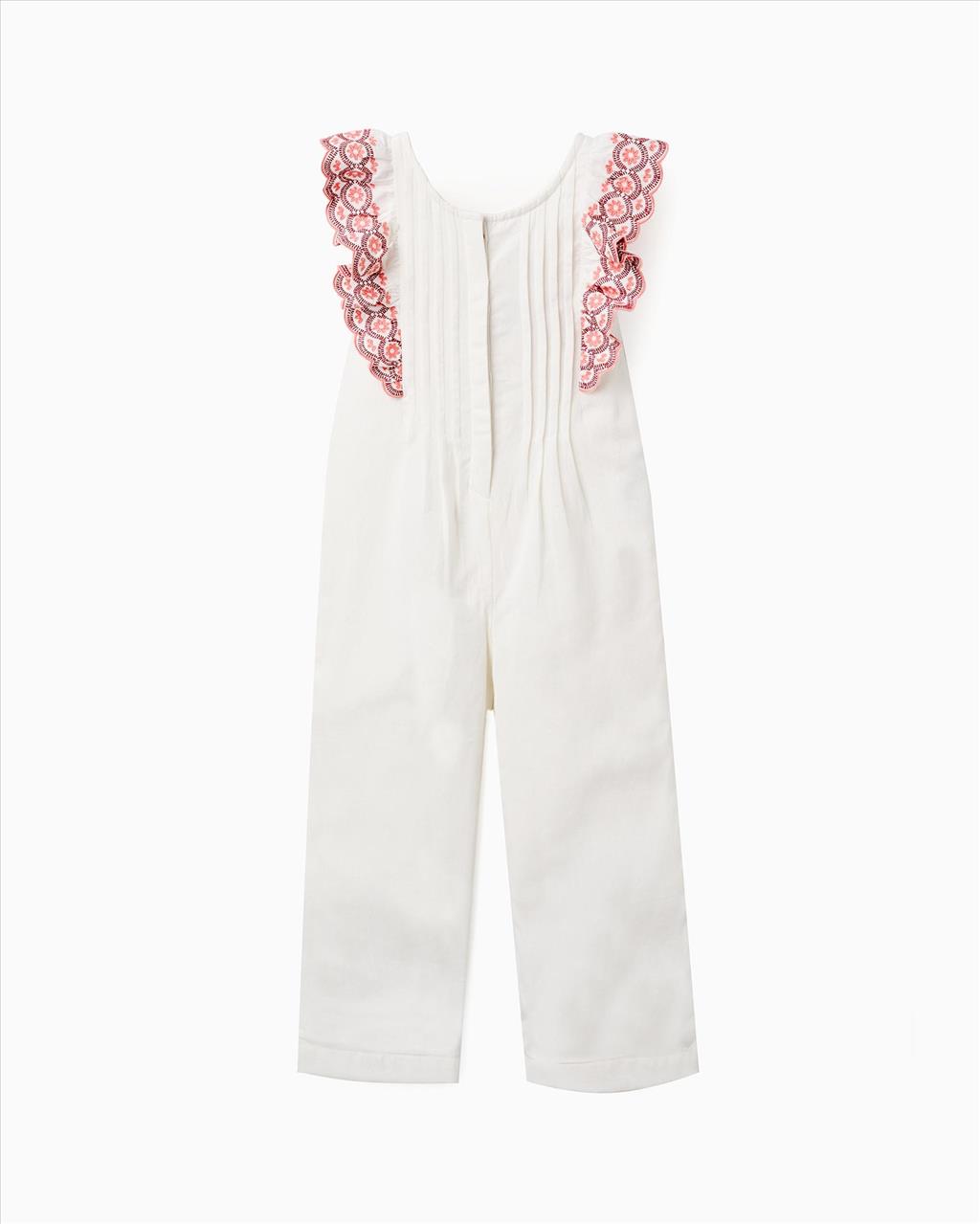 OVERALL RUFFLE IVORY GIRL ZIPPY S3-14