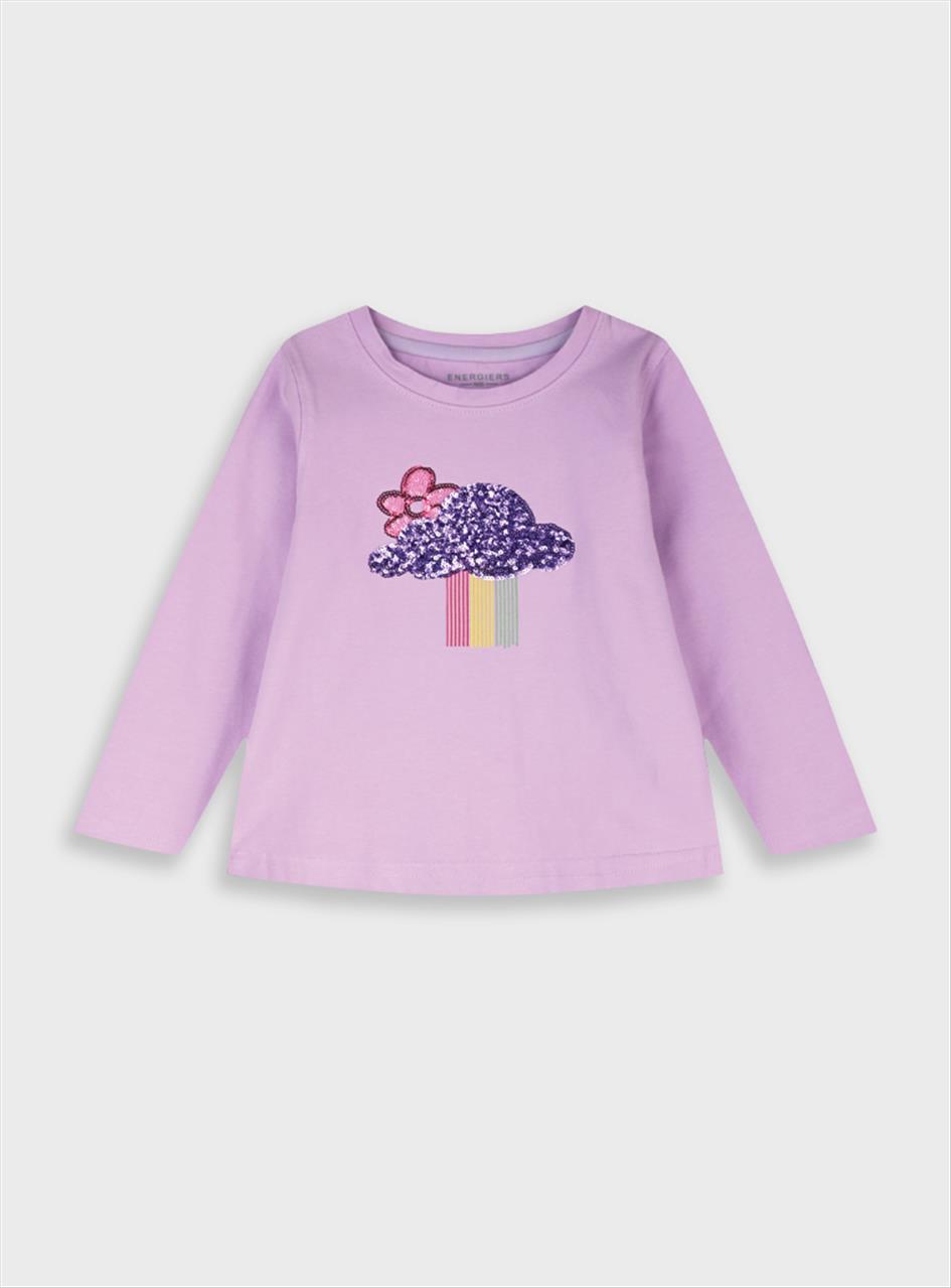 ΜΠΛΟΥΖΑ Μ/Μ COTTON PURPLE GIRL ENERGIERS S12M-7Y