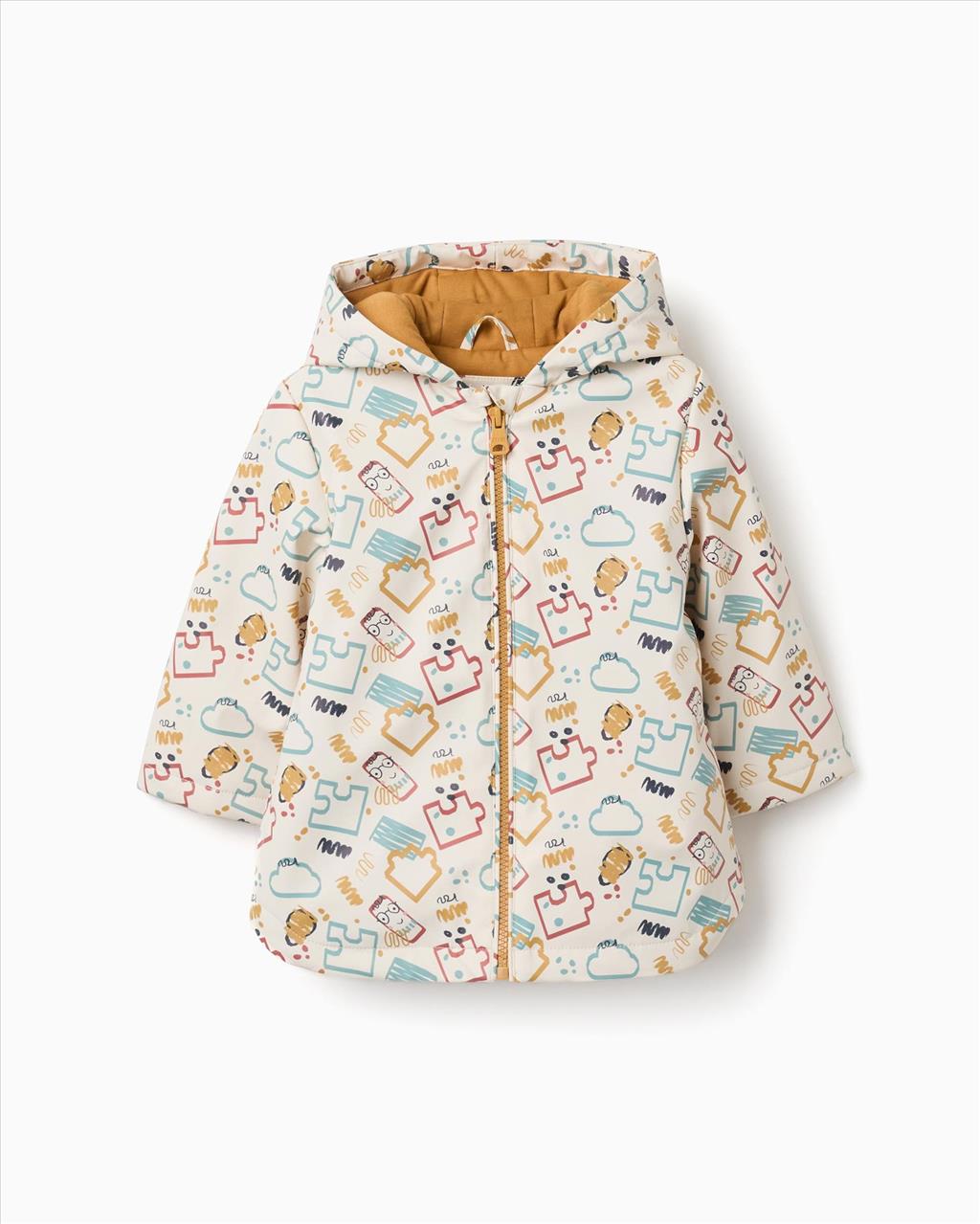 ΜΠΟΥΦΑΝ HOODIES IVORY BABY BOY ZIPPY S6M-3Y