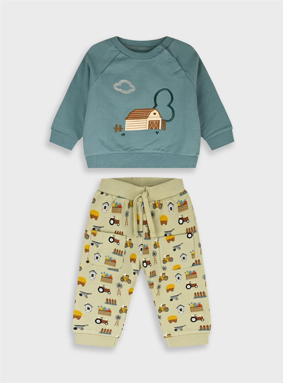 ΣΕΤ ΜΠΛΟΥΖΑ-ΠΑΝΤΕΛΟΝΙ COTTON BABY BOY ENERGIERS S3M-18M