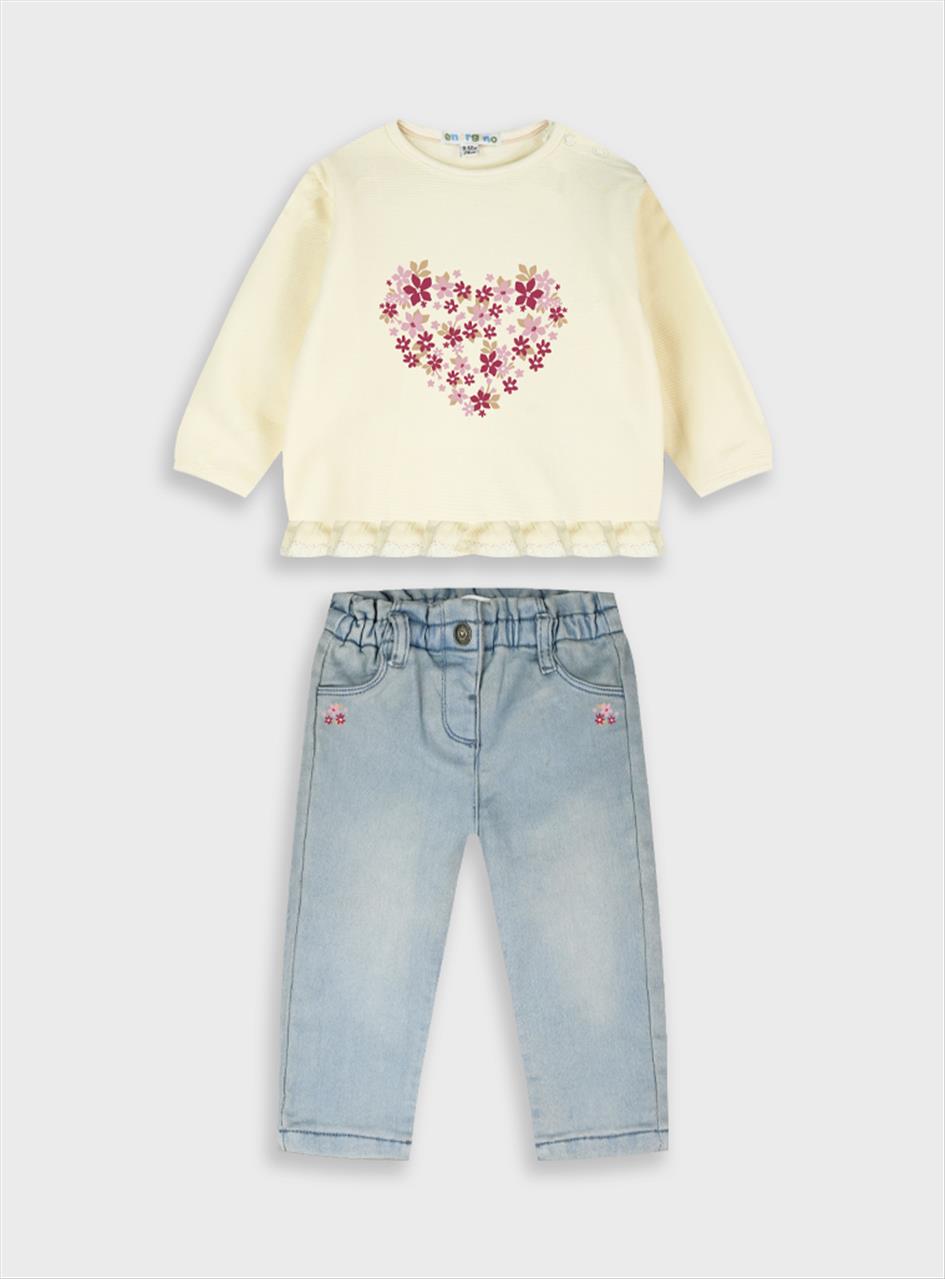 ΣΕΤ ΜΠΛΟΥΖΑ-ΠΑΝΤΕΛΟΝΙ IVORY BABY GIRL ENERGIERS S6M-2Y