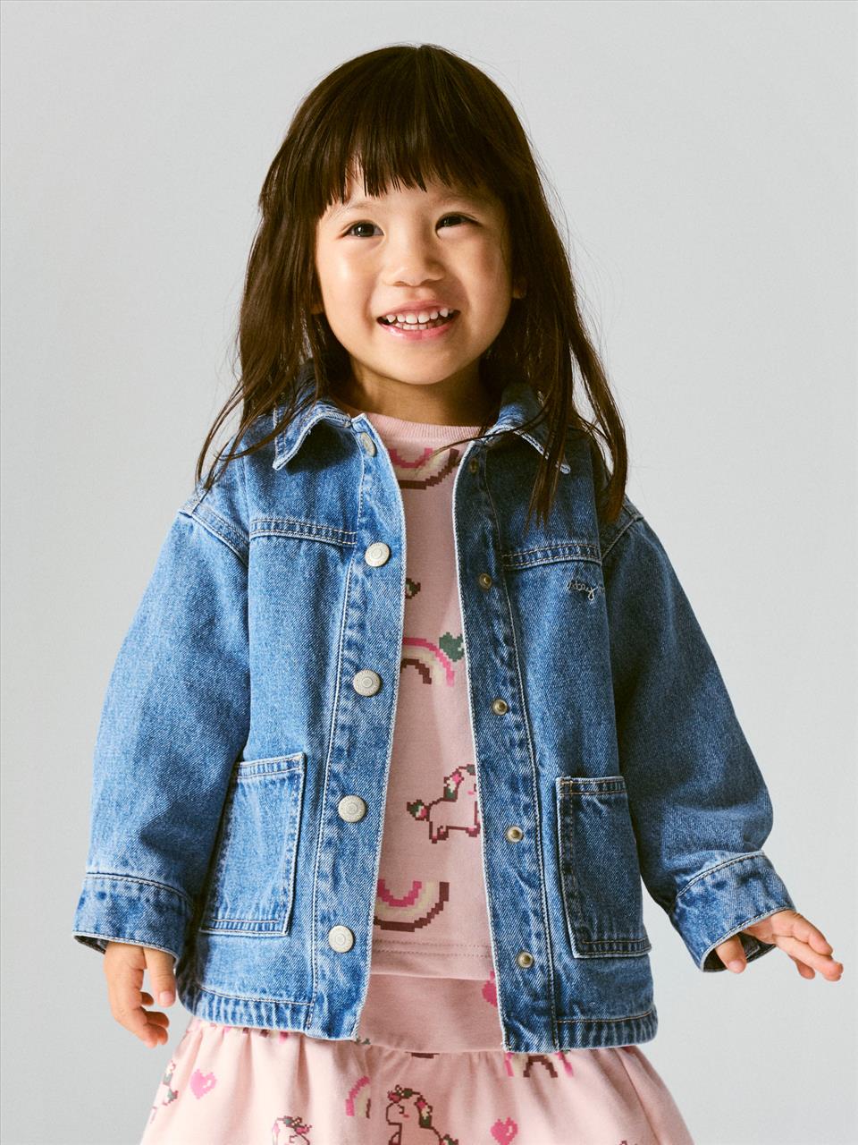 JACKET DENIM BLUE GIRL NAME IT S18M-7Y