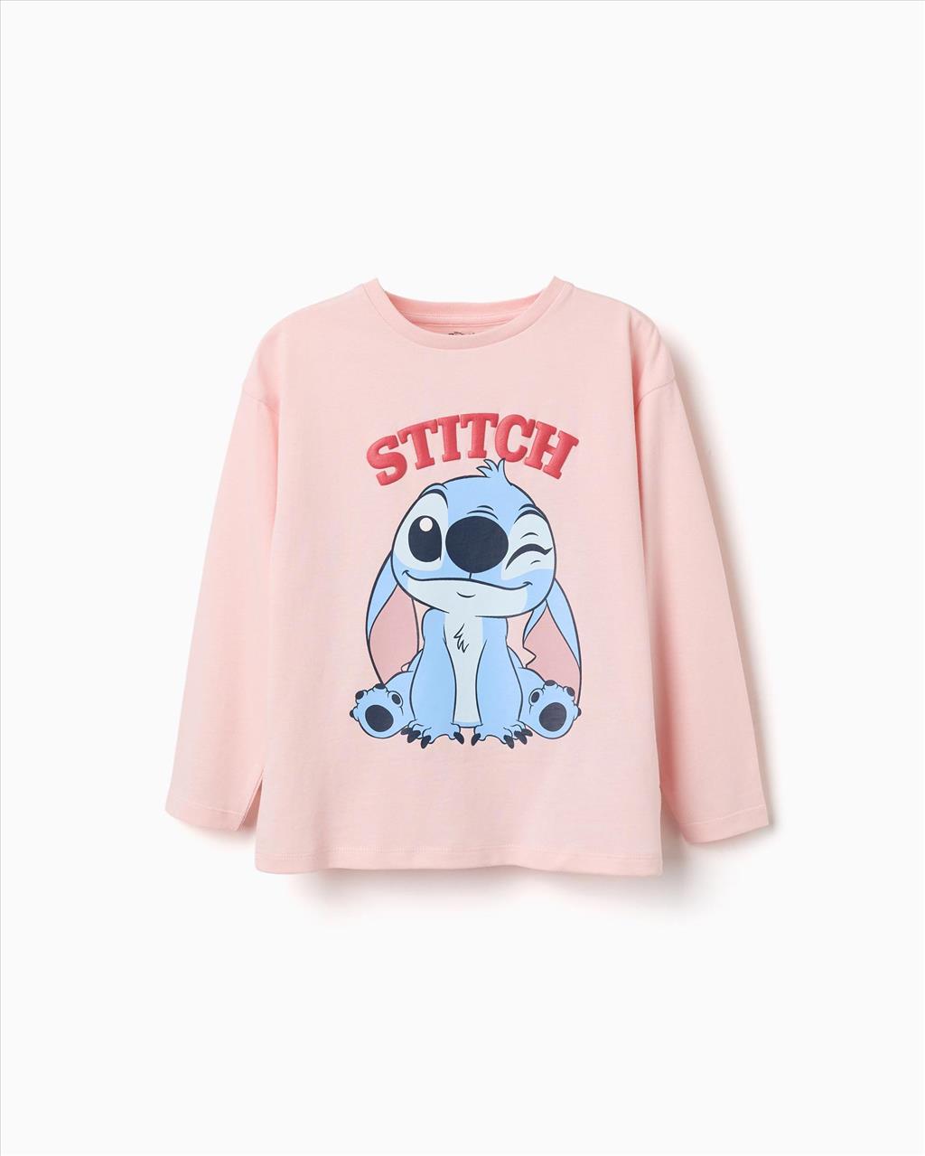 TSHIRT M/M *STITCH* PINK GIRL ZIPPY S3-14