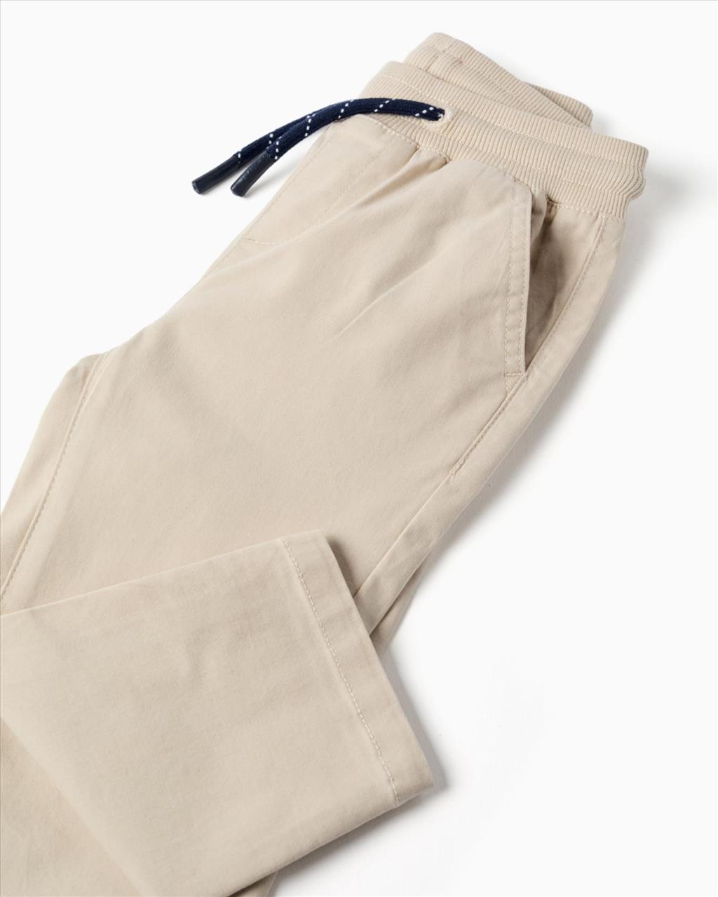 ΠΑΝΤΕΛΟΝΙ ΜΕ ΛΑΣΤΙΧΟ BEIGE BABY BOY ZIPPY S6M-3Y - Image 3