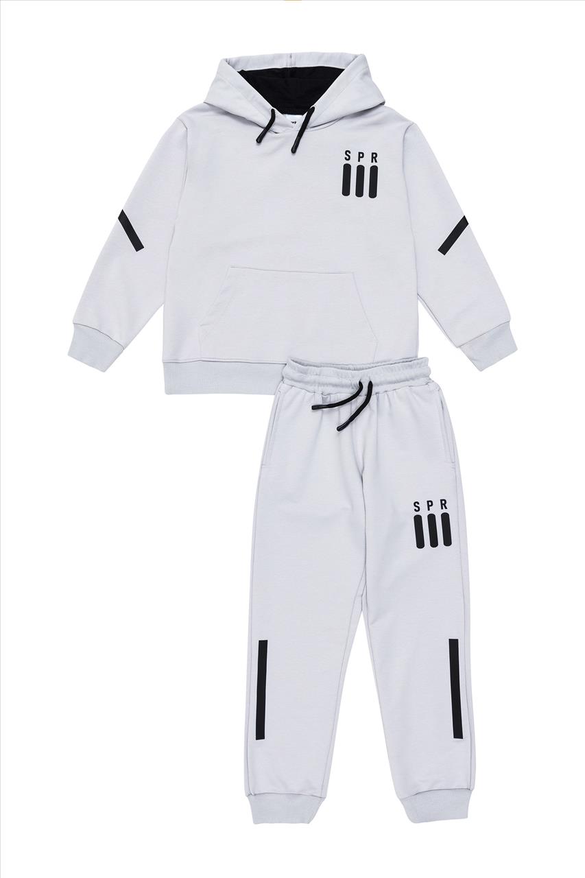 ΣΕΤ ΦΟΥΤΕΡ HOODIES GREY BOY SPRINT S7-16