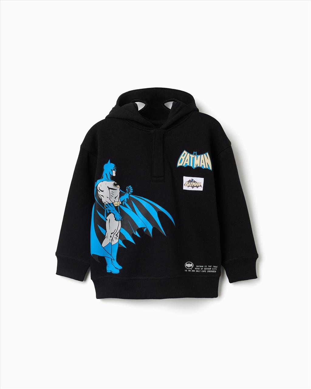 ΦΟΥΤΕΡ HOODIES *BATMAN* BLACK BOY ZIPPY S3-12