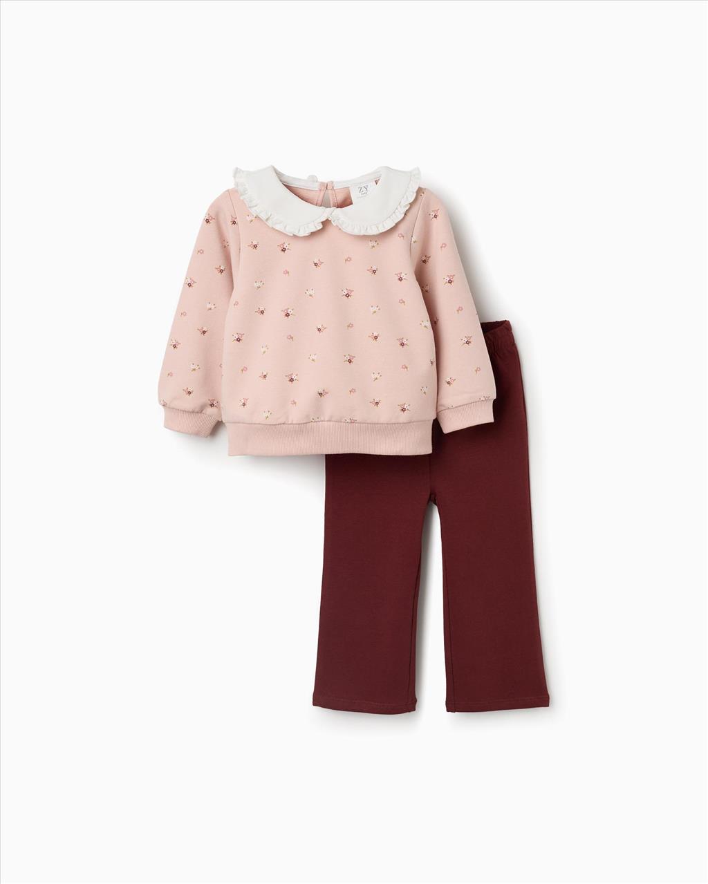 ΣΕΤ ΜΠΛΟΥΖΑ ΠΑΝΤΕΛΟΝΙ PINK BABY GIRL ZIPPY S6M-3Y