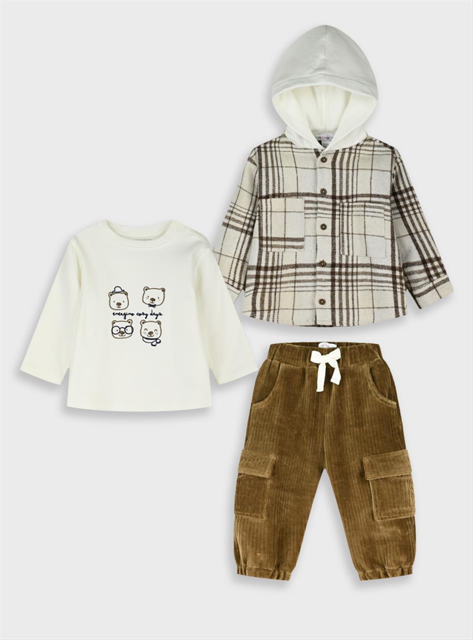 ΣΕΤ ΠΑΝΤΕΛΟΝΙ/ΠΟΥΚΑΜΙΣΟ/ΜΠΛΟΥΖΑ BABY BOY ENERGIERS S6M-18M