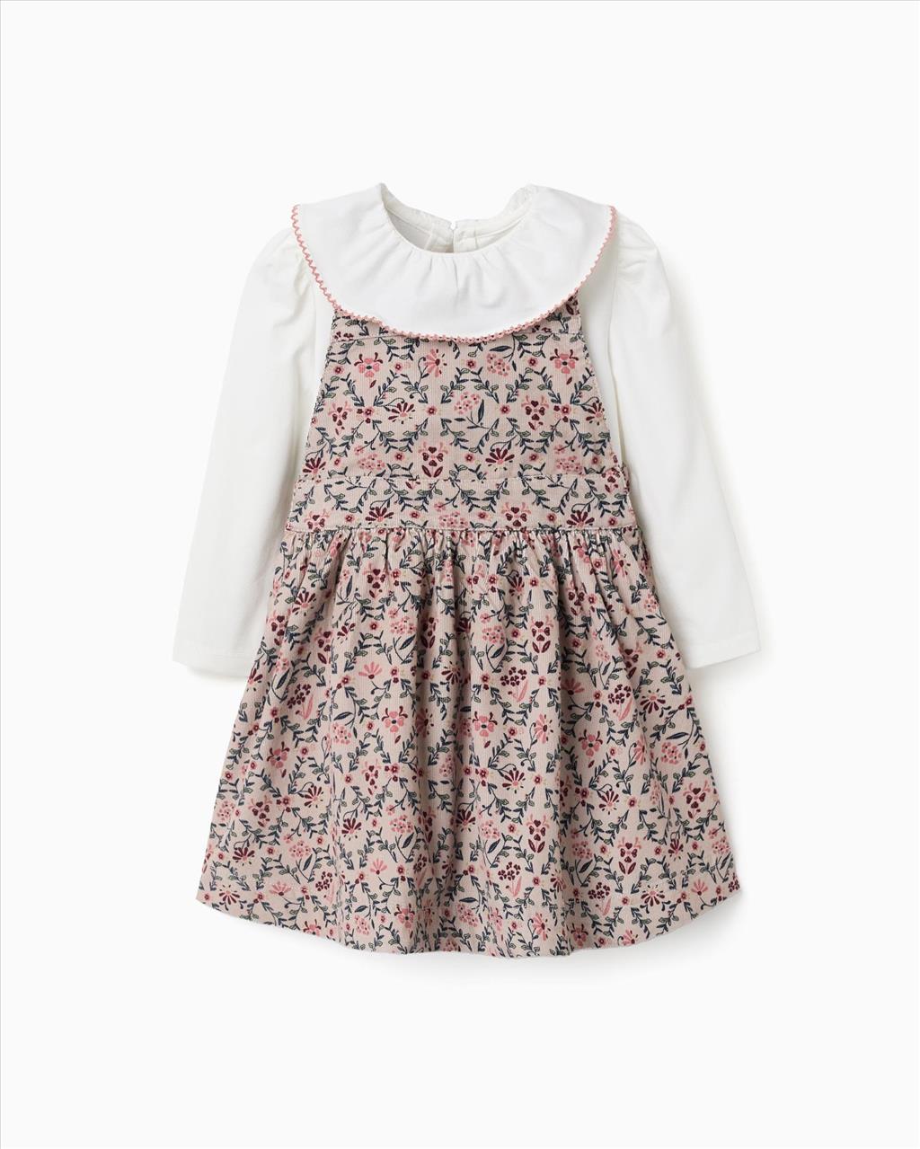 ΣΕΤ ΦΟΡΕΜΑ-ΜΠΛΟΥΖΑ FLORAL BABY GIRL ZIPPY S6M-3Y