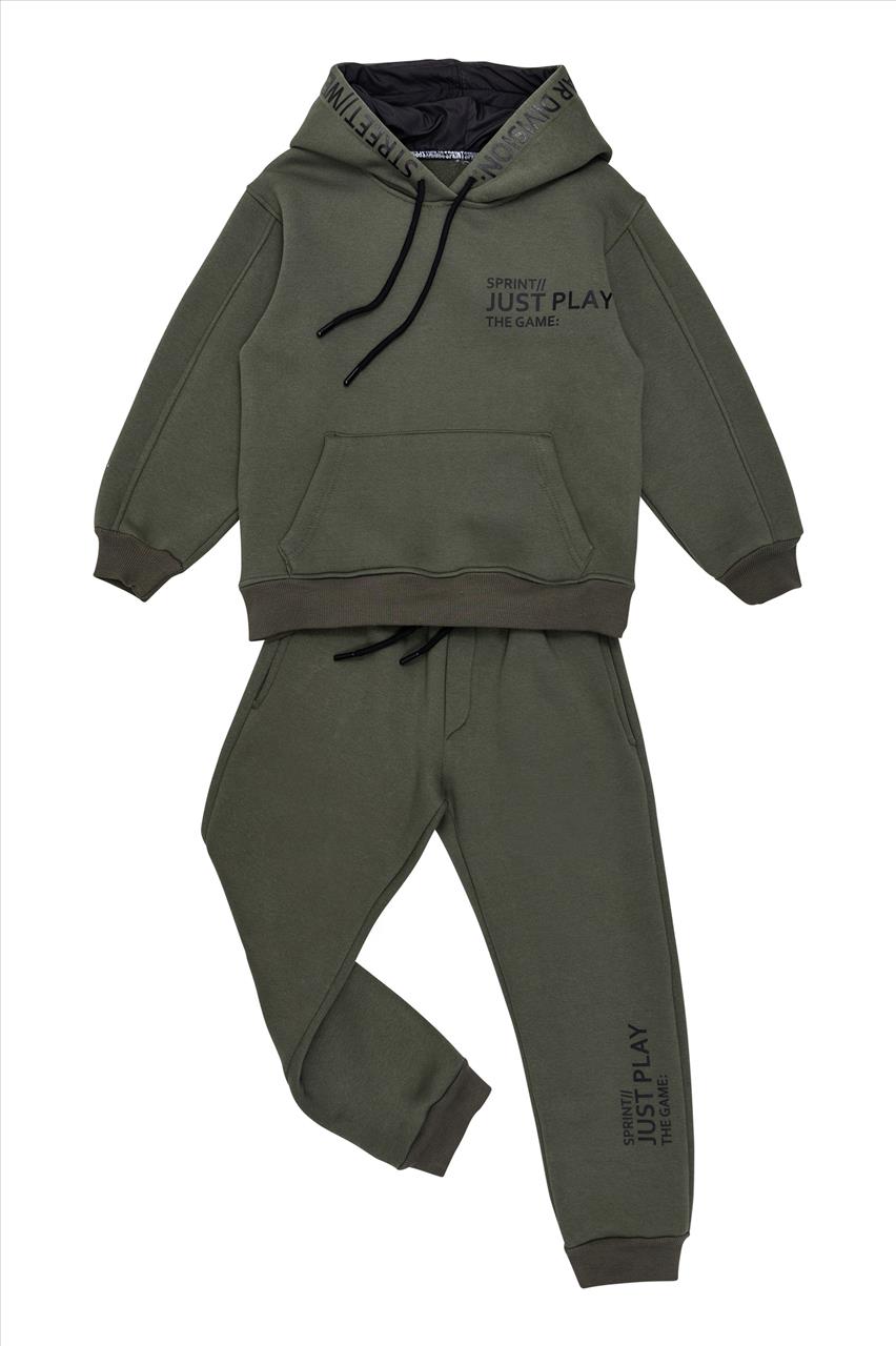 ΣΕΤ ΦΟΥΤΕΡ HOODIES COTTON CHAKI BOY SPRINT S7-14