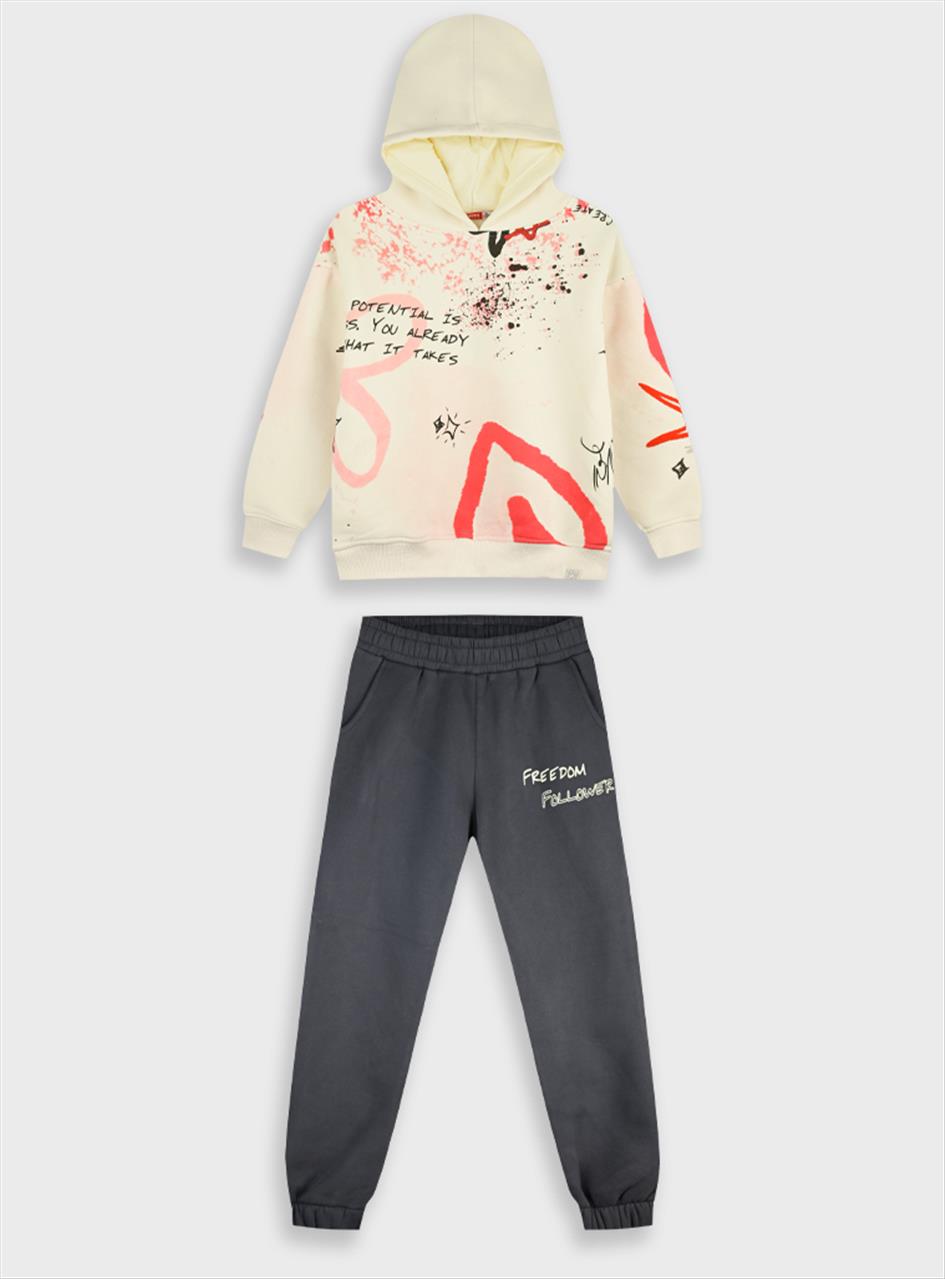 ΣΕΤ ΦΟΥΤΕΡ HOODIES WHITE GIRL ENERGIERS S6-16